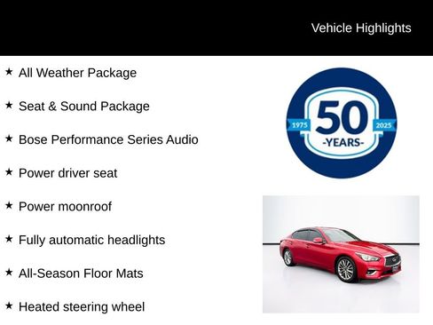 Used 2021 INFINITI Q50 Luxe w/ Seat & Sound Package AWD/4WD image 5
