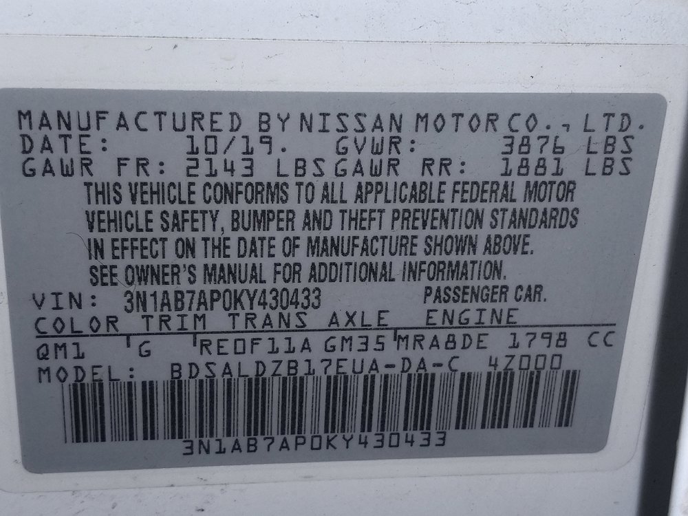Used 2019 Nissan Sentra SV w/ Special Edition Package FWD image 33