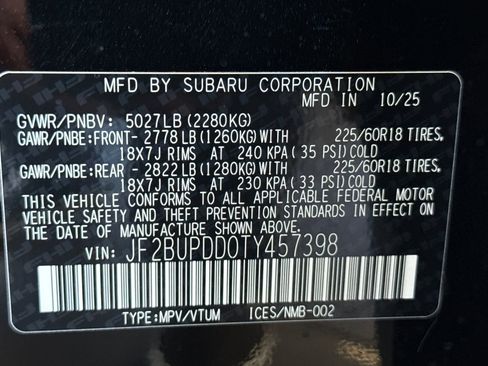 New 2026 Subaru Outback Limited image 29