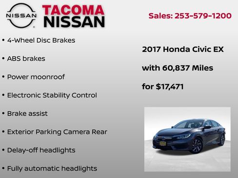 Used 2017 Honda Civic EX image 12
