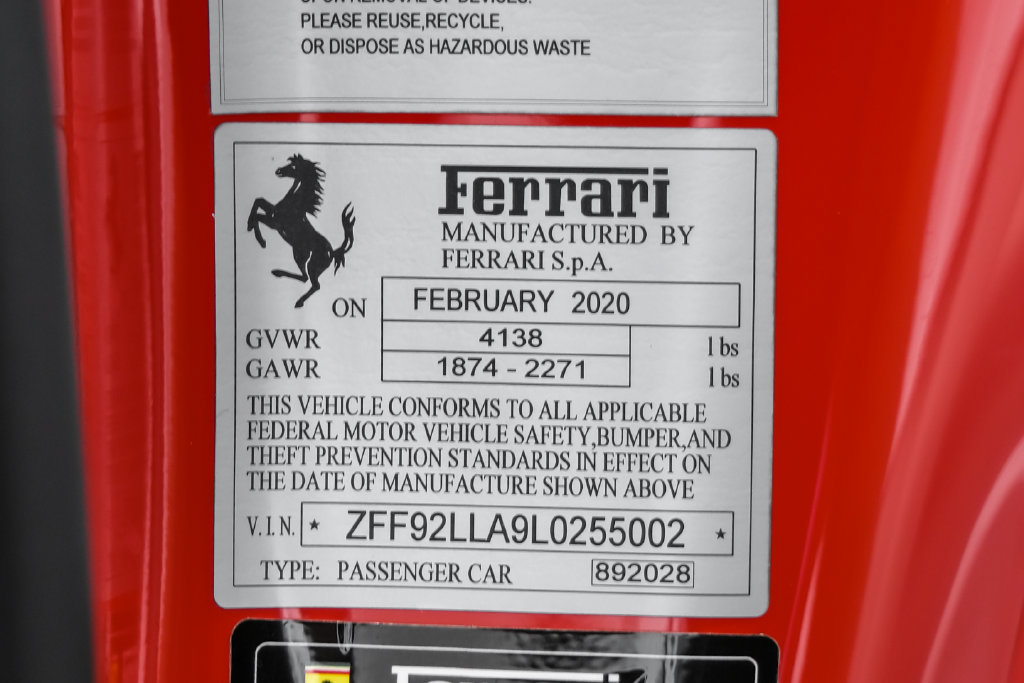 Used 2020 Ferrari F8 Tributo RWD image 57