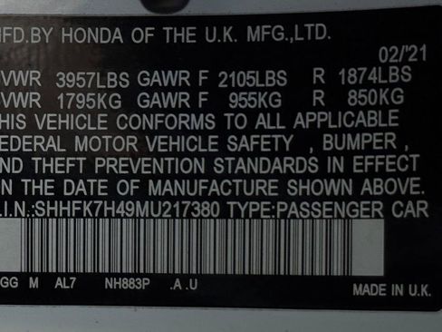 Used 2021 Honda Civic Sport image 23