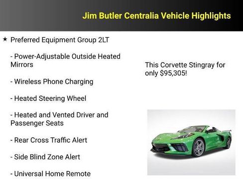 New 2026 Chevrolet Corvette 2LT Convertible w/ Z51 Performance Package image 14