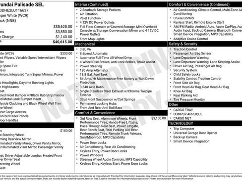 Used 2020 Hyundai Palisade SEL image 38