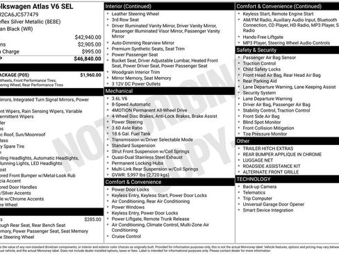 Used 2018 Volkswagen Atlas SEL w/ R-Line Package image 2