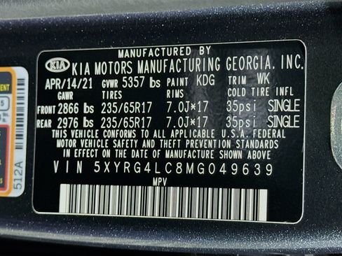 Used 2021 Kia Sorento LX FWD image 39