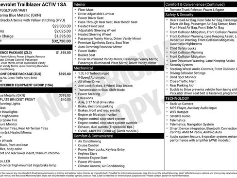 Used 2025 Chevrolet TrailBlazer ACTIV w/ Convenience Package AWD/4WD image 5