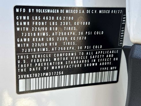 Used 2023 Volkswagen Taos SE w/ Panoramic Sunroof Package AWD/4WD image 35