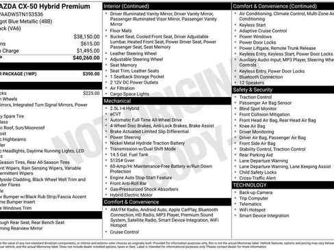 New 2026 MAZDA CX-50 AWD 2.5 Hybrid w/ Weather Package image 34