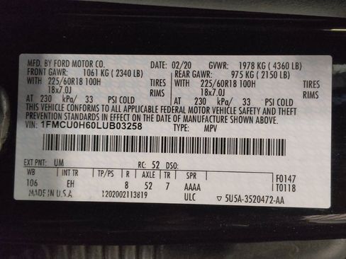 Used 2020 Ford Escape SEL FWD image 33