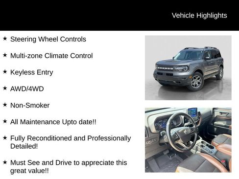 Used 2022 Ford Bronco Sport Badlands w/ Premium Package AWD/4WD image 21