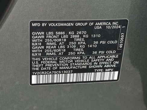Used 2025 Volkswagen Atlas Peak Edition SE AWD/4WD image 26