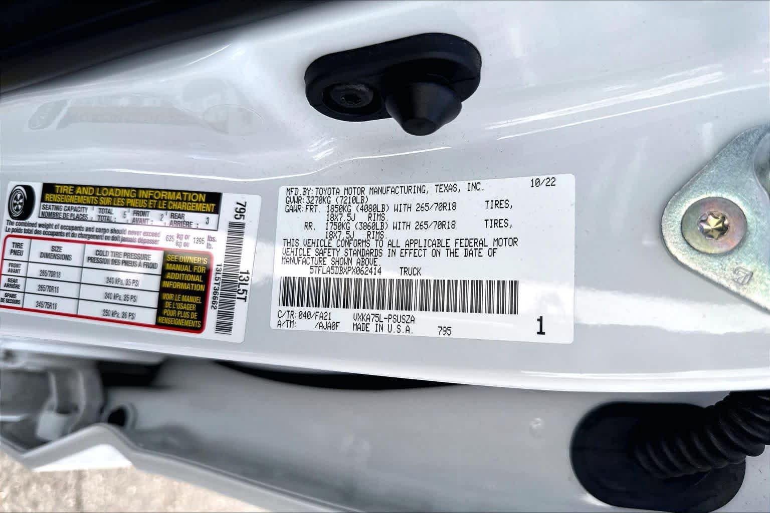 Used 2023 Toyota Tundra SR5 w/ SX Package AWD/4WD image 34