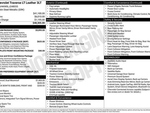 Used 2020 Chevrolet Traverse LT w/ LT Premium Package image 4