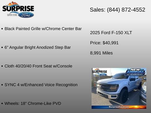 Used 2025 Ford F150 XLT w/ Equipment Group 301A Standard AWD/4WD image 15
