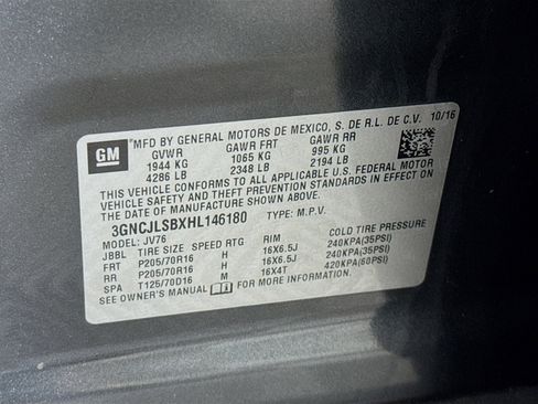 Used 2017 Chevrolet Trax LT w/ LT Convenience Package image 39