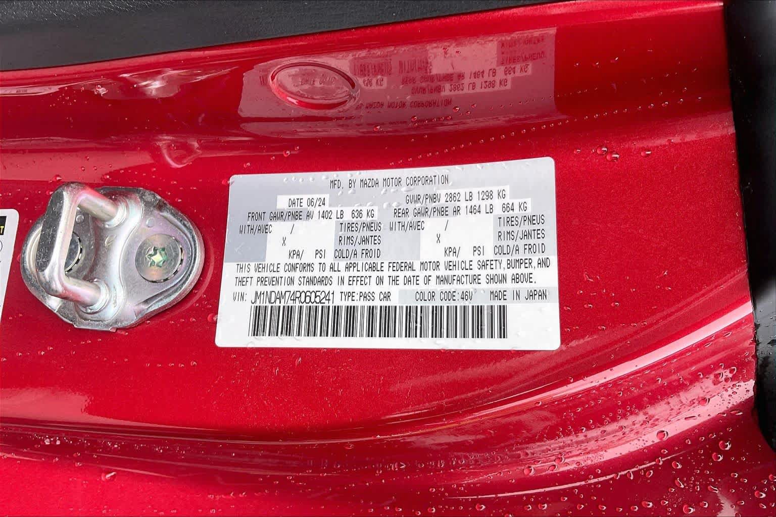 Used 2024 MAZDA MX-5 Miata RF Grand Touring RWD image 30