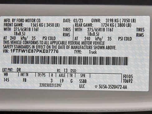 Used 2023 Ford F150 XLT w/ Equipment Group 302A High AWD/4WD image 17