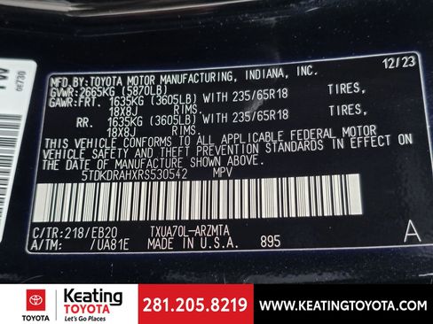 Used 2024 Toyota Highlander XLE FWD image 33