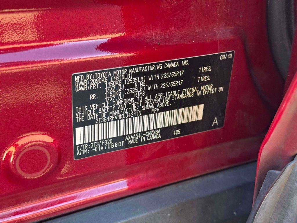 Used 2019 Toyota RAV4 LE w/ All Weather Liner Package AWD/4WD image 13