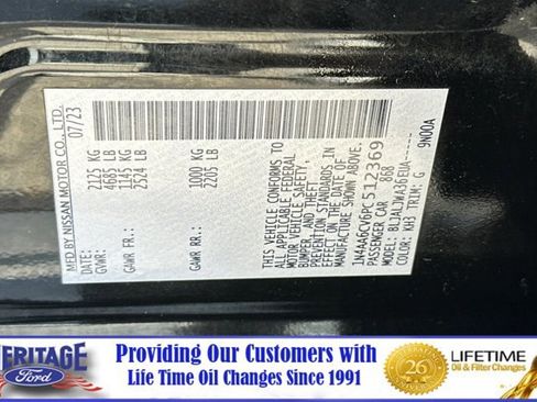 Used 2023 Nissan Maxima SV w/ Floor Mat Group image 29