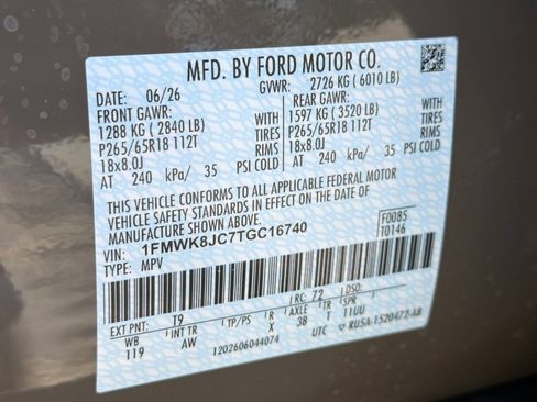 New 2026 Ford Explorer Tremor w/ Tremor Ultimate Package AWD/4WD image 35