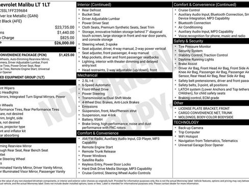 Used 2015 Chevrolet Malibu LT w/ Power Convenience Package image 19