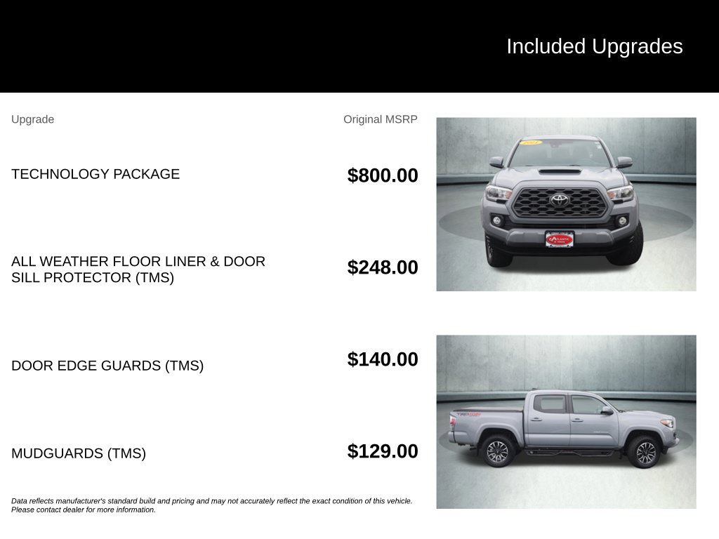 Used 2021 Toyota Tacoma TRD Sport w/ Technology Package AWD/4WD image 34