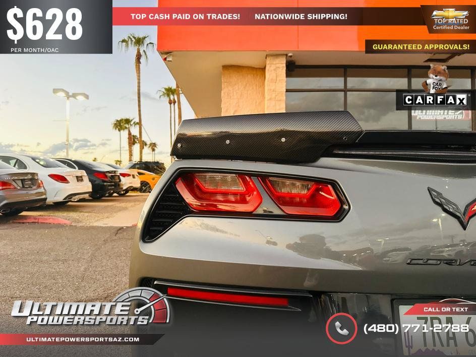 Used 2016 Chevrolet Corvette Stingray Coupe w/ Carbon Flash Badge Package RWD image 44