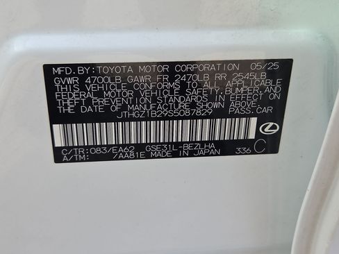 Used 2025 Lexus IS 350 F Sport w/ Navigation Package RWD image 34
