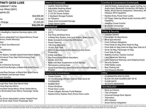 Used 2022 INFINITI QX50 Luxe image 32