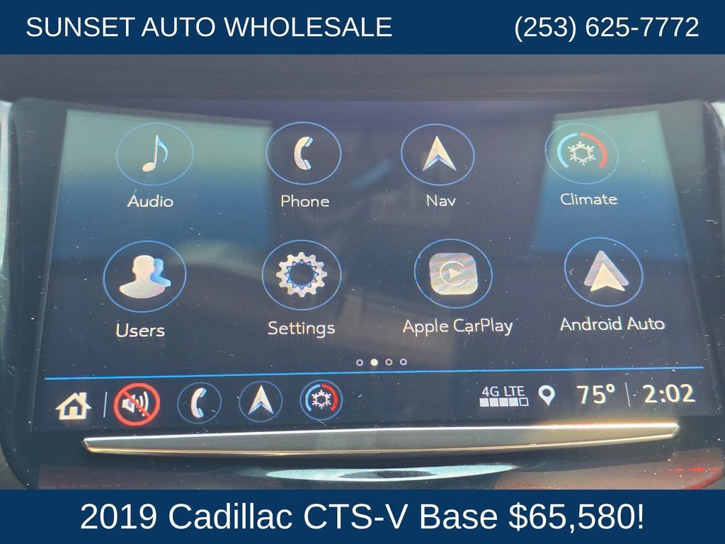 Used 2019 Cadillac CTS V w/ Carbon Fiber Package RWD image 32