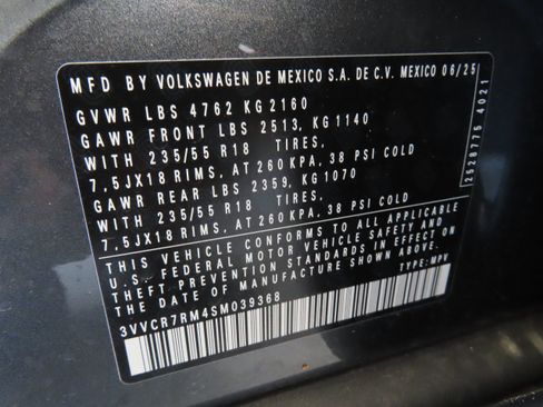 New 2025 Volkswagen Tiguan S image 29