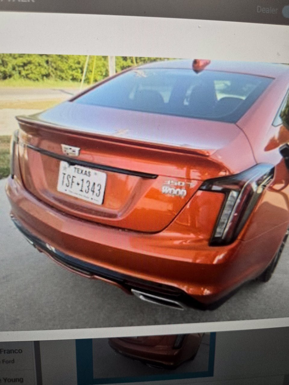 Used 2022 Cadillac CT5 Sport w/ LPO, ONYX Package RWD image 3