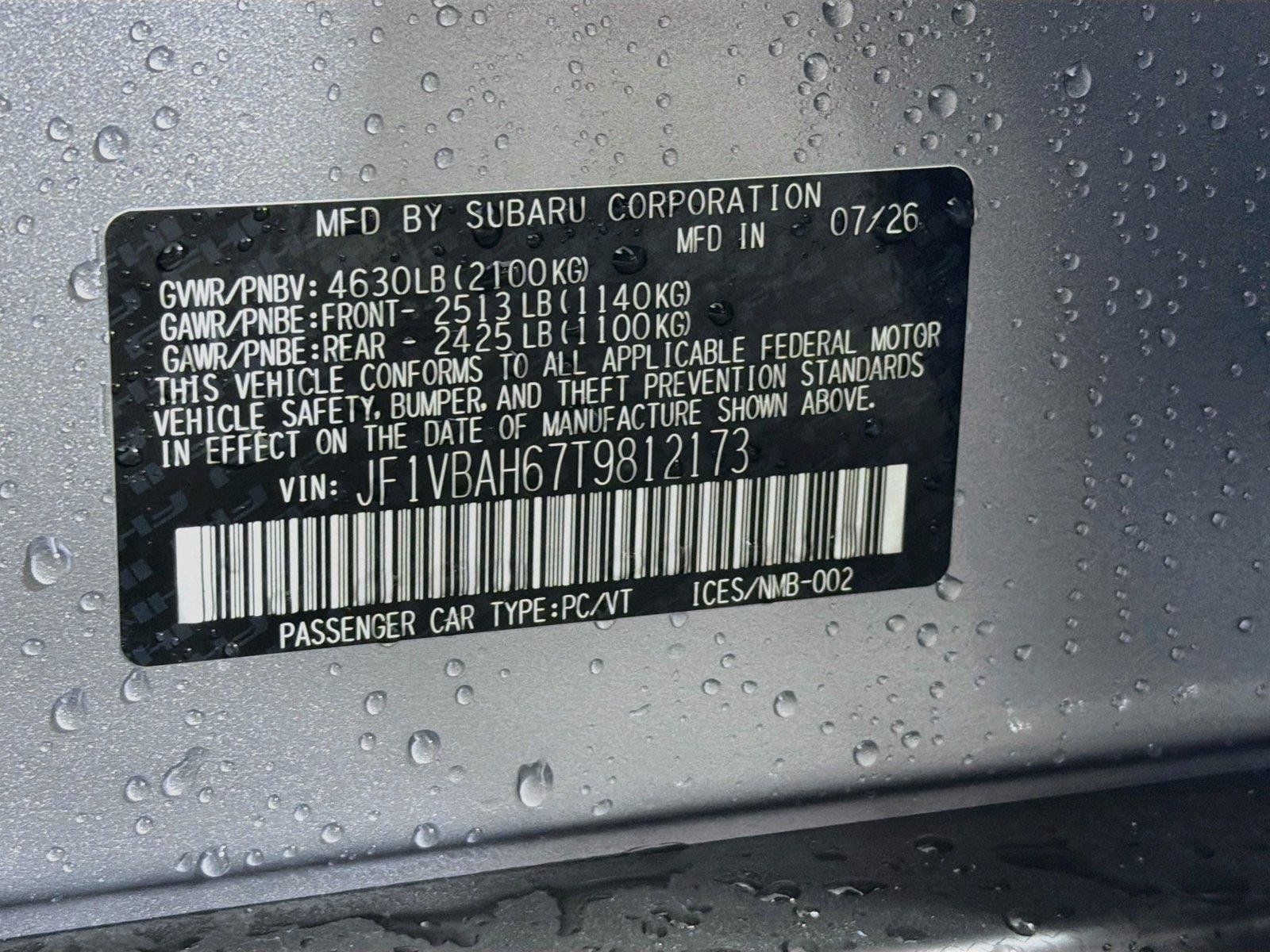 New 2026 Subaru WRX Premium AWD/4WD image 39
