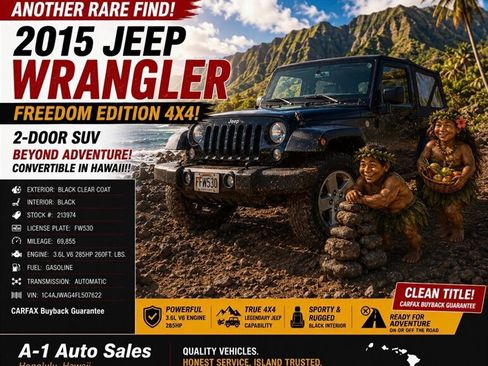 Used 2015 Jeep Wrangler Sport w/ Quick Order Package 24S AWD/4WD image 1