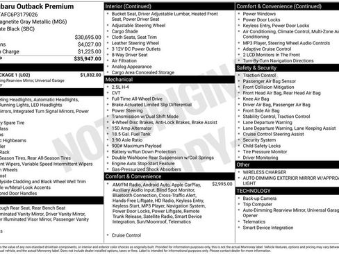 Used 2023 Subaru Outback Premium w/ Tech Package 1 image 18