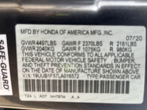 Used 2020 Acura TLX w/ Technology Package FWD image 32