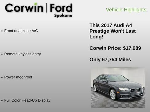 Used 2017 Audi A4 2.0T Prestige w/ Prestige Package image 36