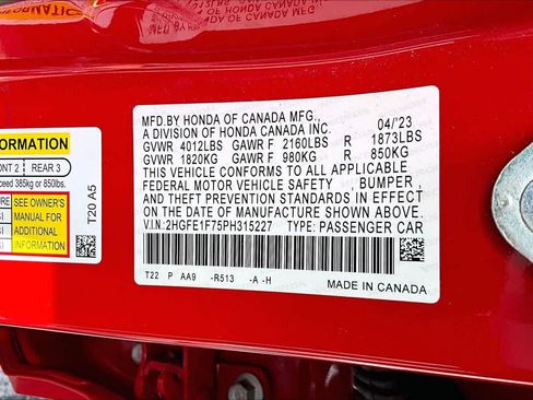 Used 2023 Honda Civic EX image 33