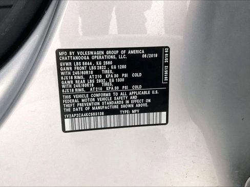 Used 2019 Volkswagen Atlas S image 40