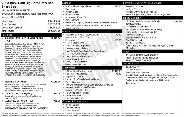 Used 2023 RAM 1500 Big Horn AWD/4WD image 3