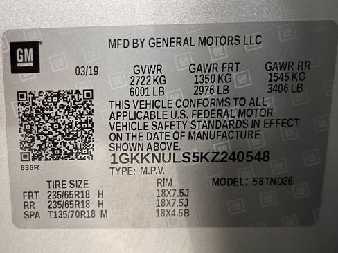 Used 2019 GMC Acadia SLT w/ LPO, Black Accent Package AWD/4WD image 33
