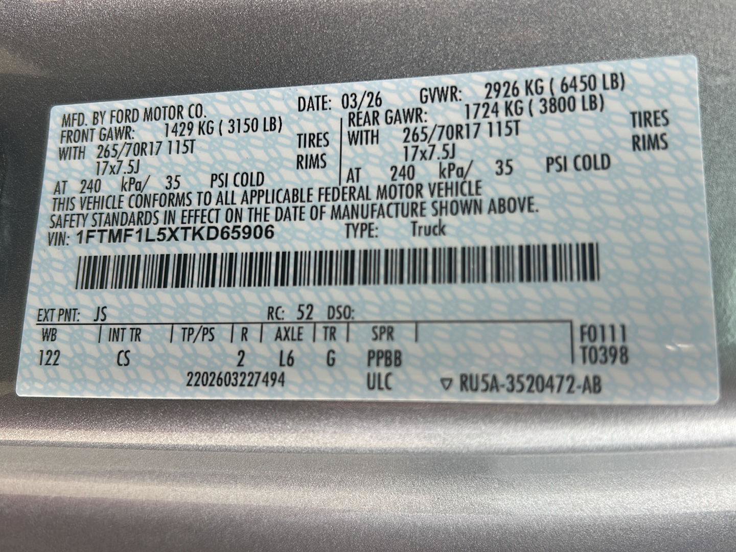 Used 2026 Ford F150 XL AWD/4WD image 25