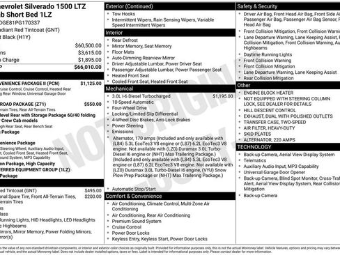 Used 2023 Chevrolet Silverado 1500 LTZ w/ LTZ Convenience Package II AWD/4WD image 38