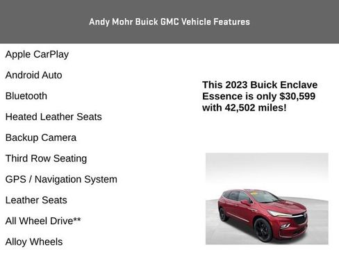 Used 2023 Buick Enclave Essence w/ Sport Touring Edition image 4