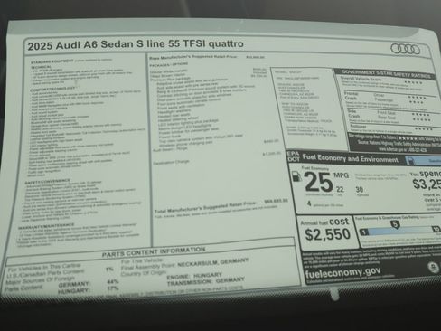Used 2025 Audi A6 Premium Plus w/ Premium Plus Package image 10