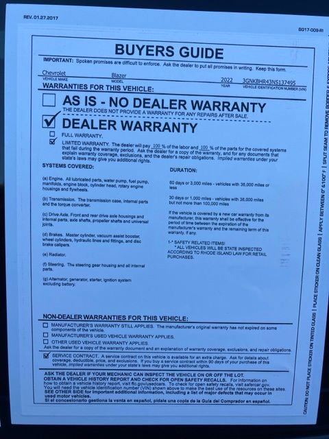 Used 2022 Chevrolet Blazer LT AWD/4WD image 44