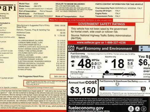 Used 2024 Ferrari 296 GTS image 2