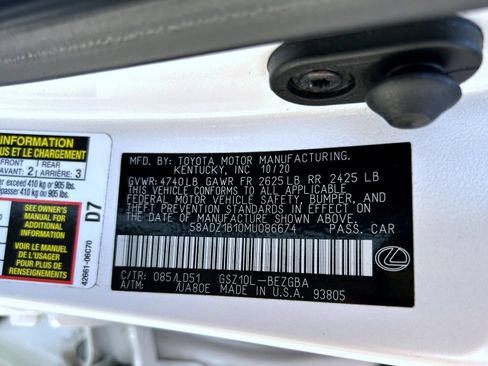 Used 2021 Lexus ES 350 w/ Premium Package FWD image 24
